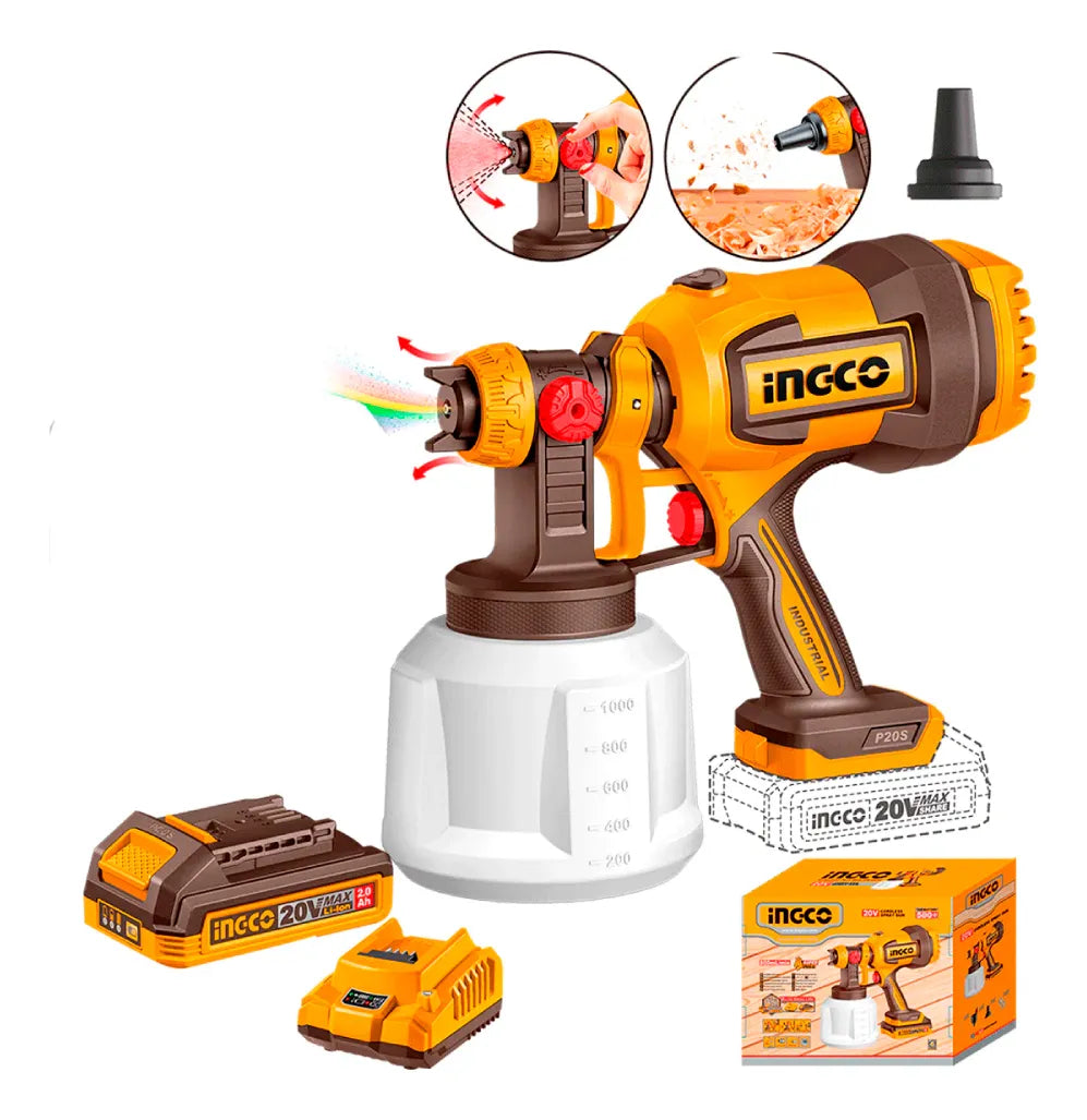 Pistola para pintar inalámbrica Ion de Litio