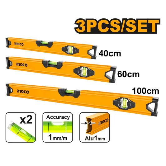 Set de niveles 40, 60, y 100 CM