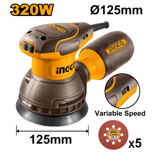Lijadora rotativa 320W 5"